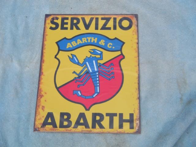ABARTH SERVICE ホーローサインボード SERVIZIO ABARTH SIGN - C. OBERT & CO.